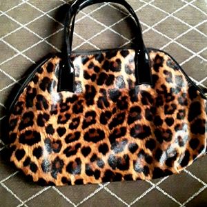 Elizabeth Arden leopard print bag